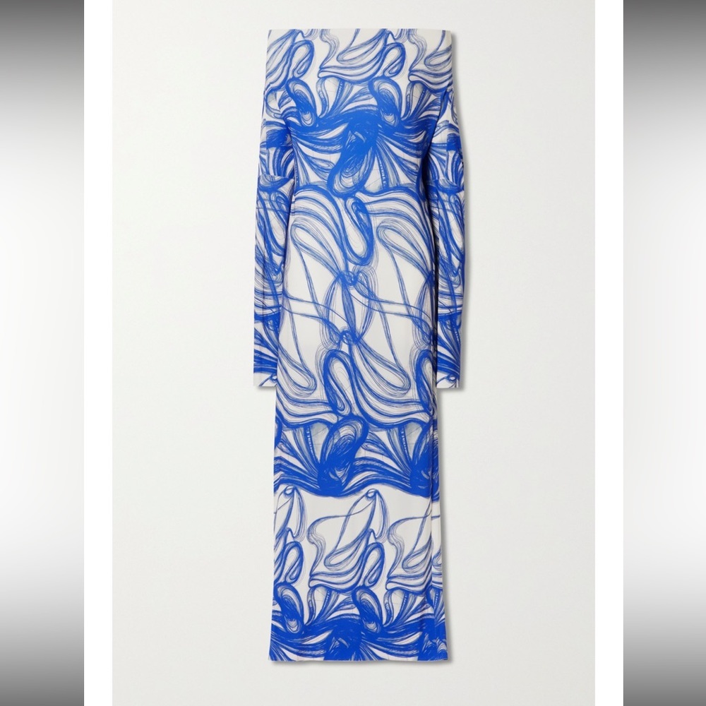 NWT! | Norma Kamali Drop Shoulder All in One Gown with Side Slits